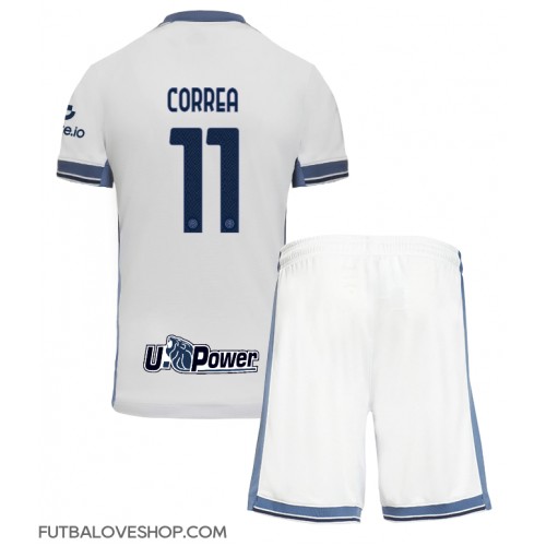 Dres Inter Milan Joaquin Correa #11 Preč pre deti 2024-25 Krátky Rukáv (+ trenírky)